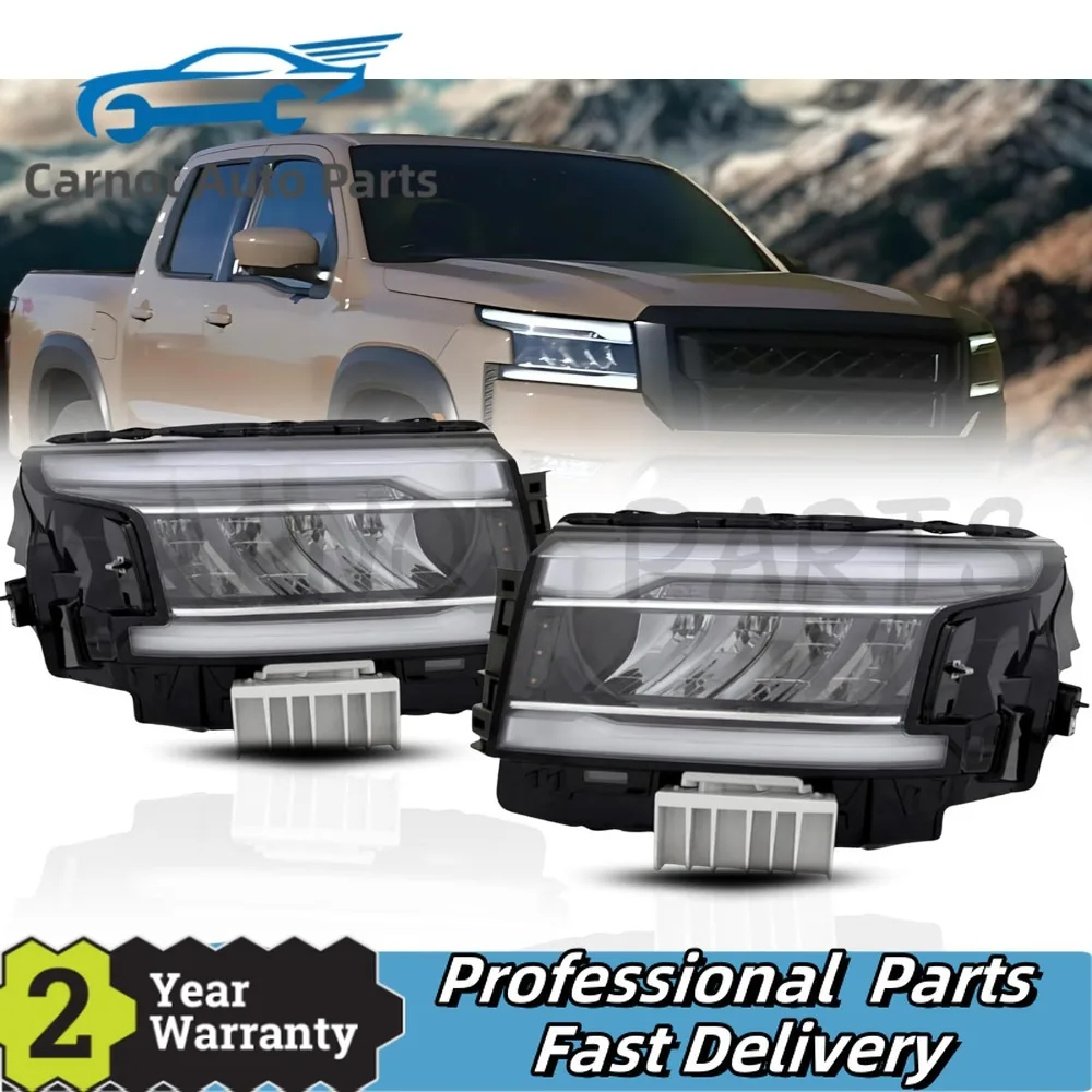 

1pcs NEW Full LED Headlight Assembly for Nissan Frontier 2022-2025 with Led Bulb