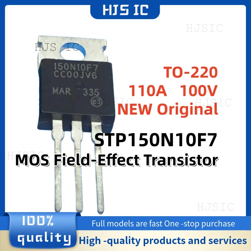 

10-20-30 шт. 100% оригинальный, новый и качественный транзистор MOSFET STP150N10F7 (STP 150N10F7) в корпусе TO-220, 110А 100В