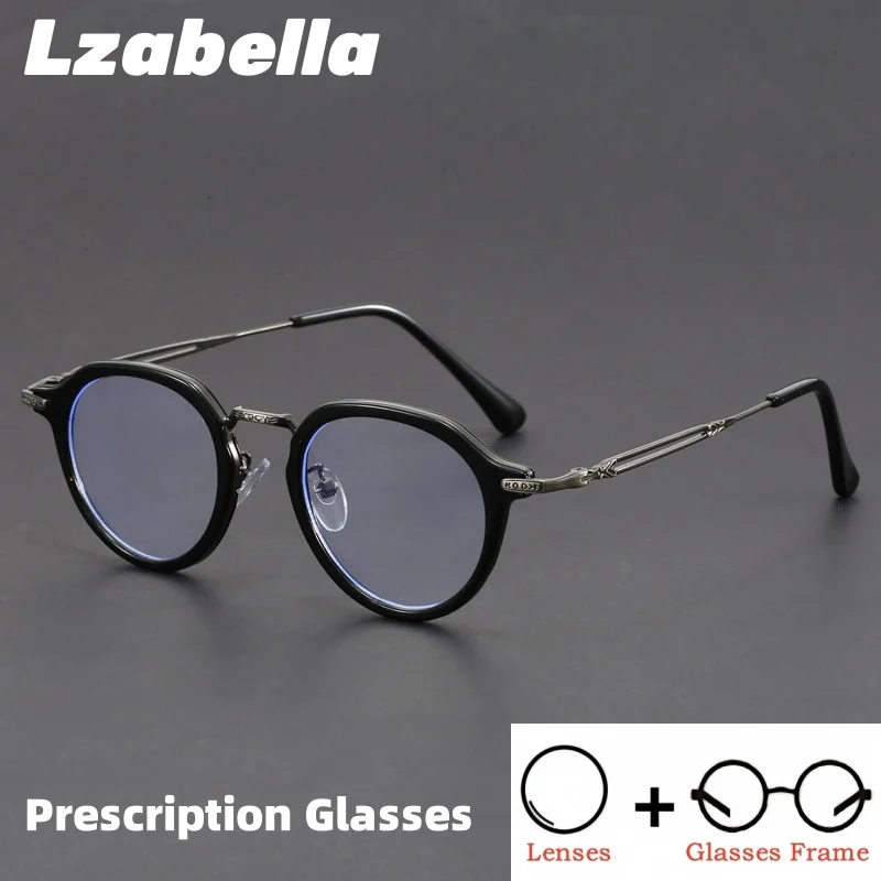 

TR90 Metal Prescription Glasses Optical Lenses With Degrees Myopia Hyperopia Anti-blue light Progressive Eyewear Men Women 1061