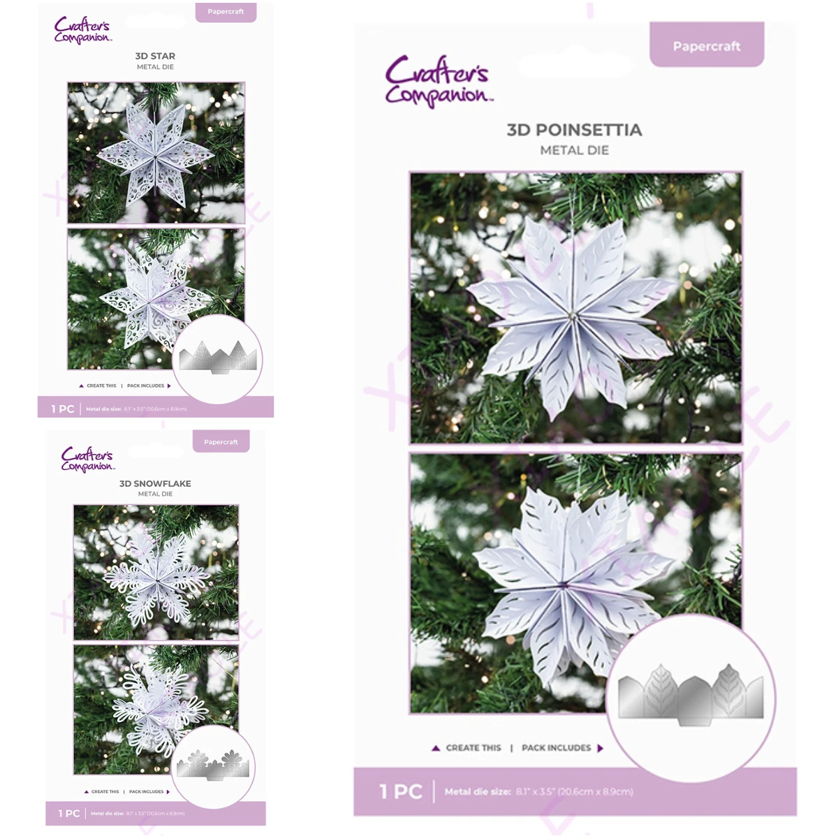 

3D Snowflake Christmas Metal Cutting Dies For Scrapbooking Paper Making Embossing Card Crafts Die Cut Making Stencil Template