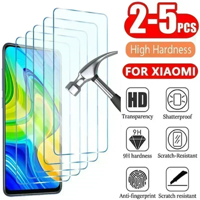 2-5PCS Tempered Glass For Redmi Note 11 12 Pro Plus 5G 11S 10S 9S Screen Protector for Redmi Note 10 11 9 8 Pro 5G 10C 9C Glass