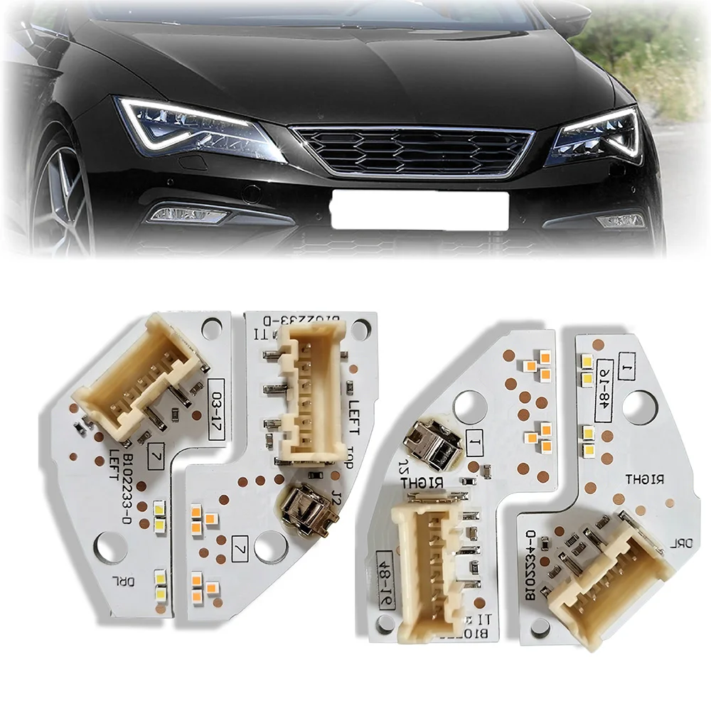 White DRL Boards 5F0941475A 5F0941476A For Seat Leon 2017 2018 2019 2020 Cupra LED Headlight Daytime Running Light Chip - view 5