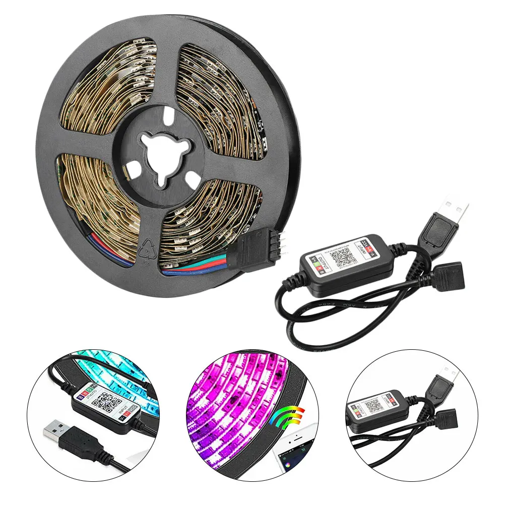 

4 Meter APP Control Light Strip LED Remote Rgb with Color Lights Smart