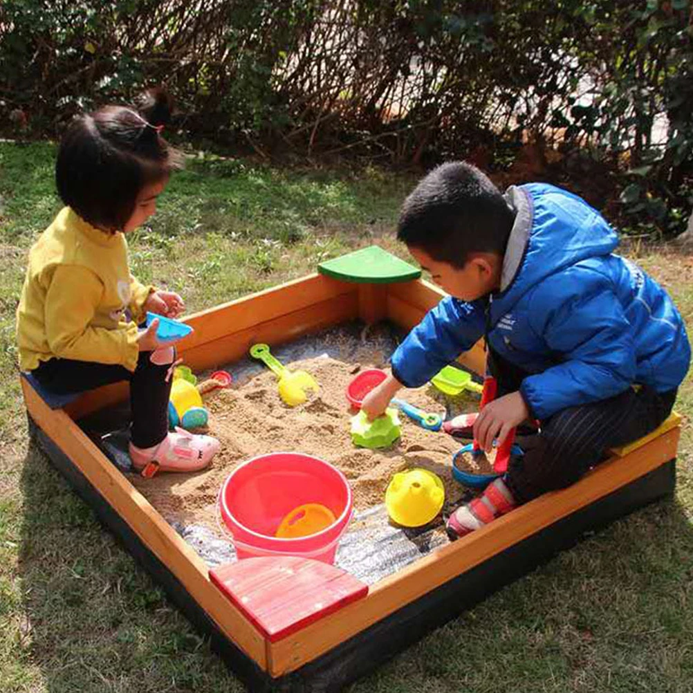 Cover Durable Waterproof Sandbox Canopy Square Pool Cover Drawstring Weatherproof Protection Sandbox Canopy