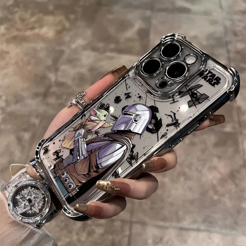 Cover In Silicone TPU Premium Per Xiaomi Redmi Note 11 – Custodia Nera Opaca Con Stampa Star Wars Darth Vader, Antiscivolo - 2