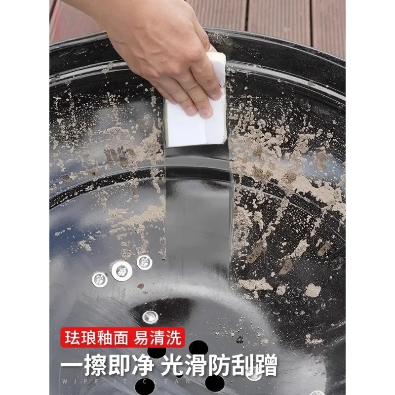 Garden Outdoor Grill Round Brazier Heating Household Charcoal Braised Grill American Grill