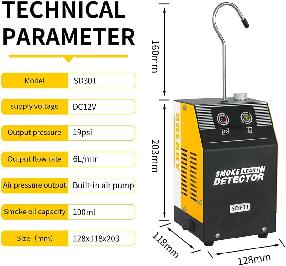 เครื่องทดสอบวินิจฉัยสุญญากาศเครื่องตรวจรอยรั่ว-12V DC EVAP สำหรับระบบท่อ