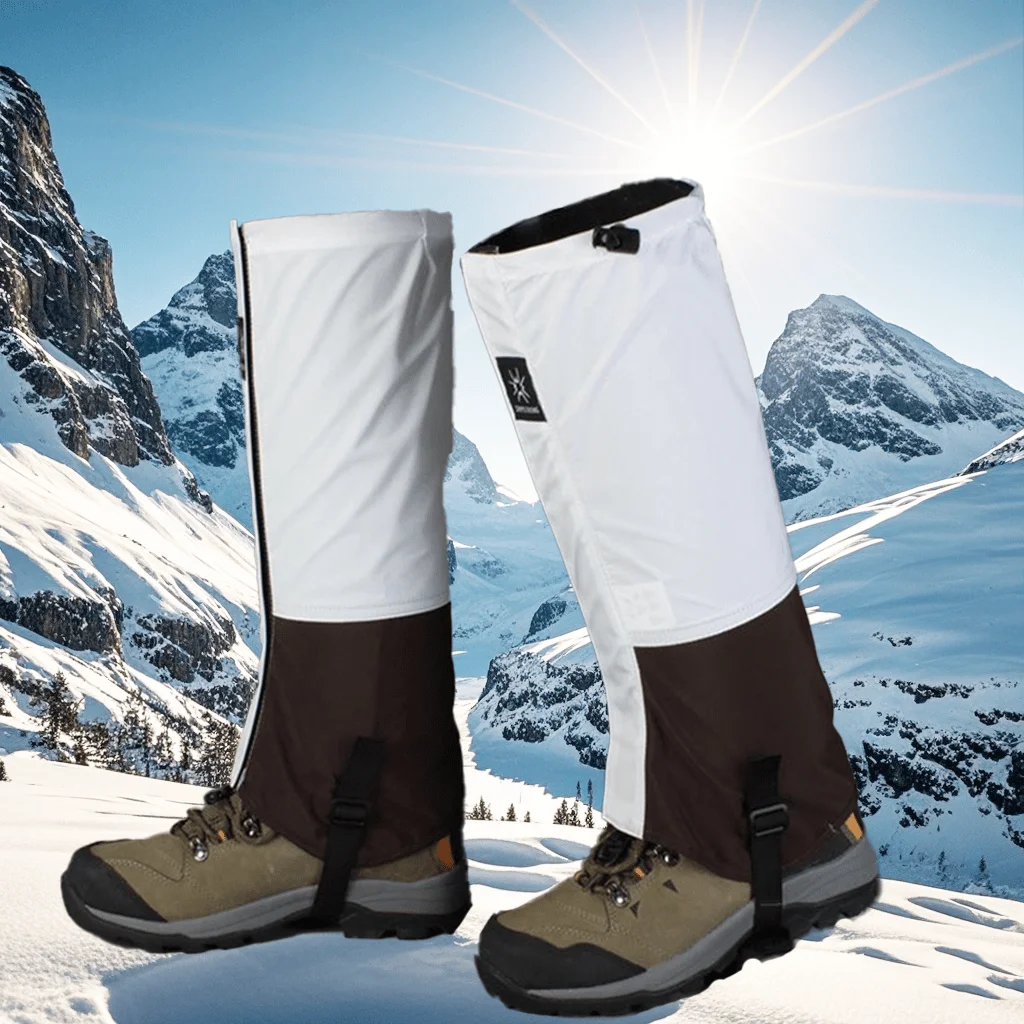 Wasserdichte Beinmanschette Outdoor Schnee Dorf Schnee Abdeckung Bergsteigen Schnee Wüste Wandern Schnee und Sand Prävention Bein Abdeckung Skifahren – Detail 12