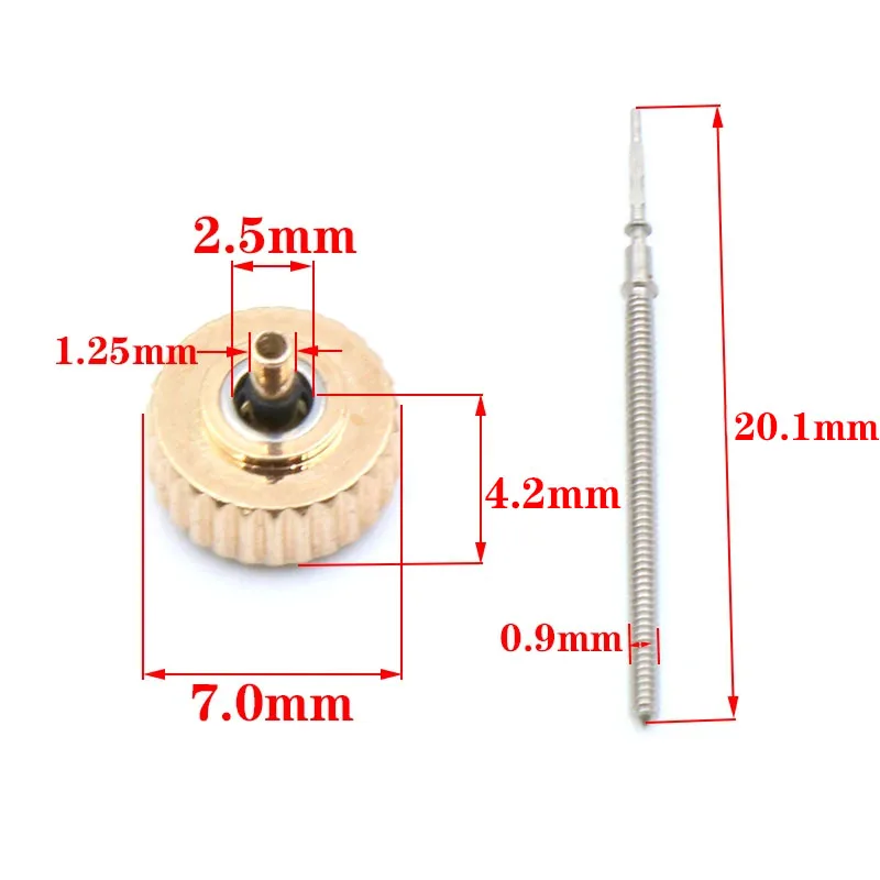 For Armani 5890 5905 5983 Watch Accessories Crown Adjustment Time Button Parts Tools 1pc