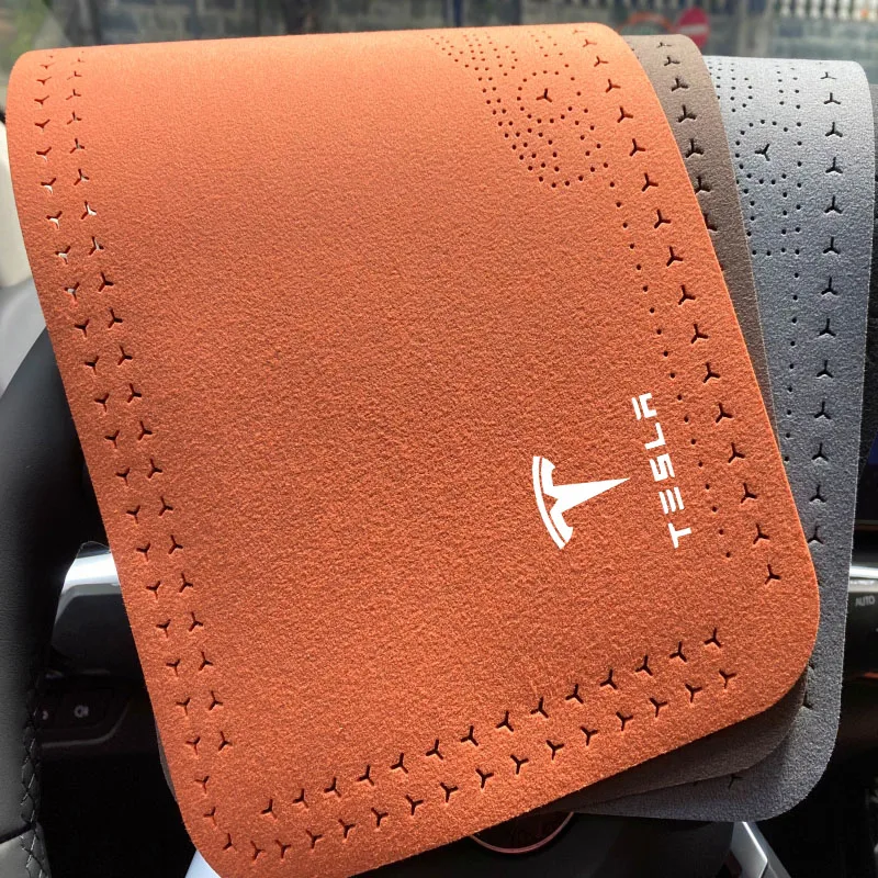 Leather Car Armrest Mat Universal Interior Auto Armrests Box Mats Dust-proof Waterproof Cushion For tesla model 3 model X Y S