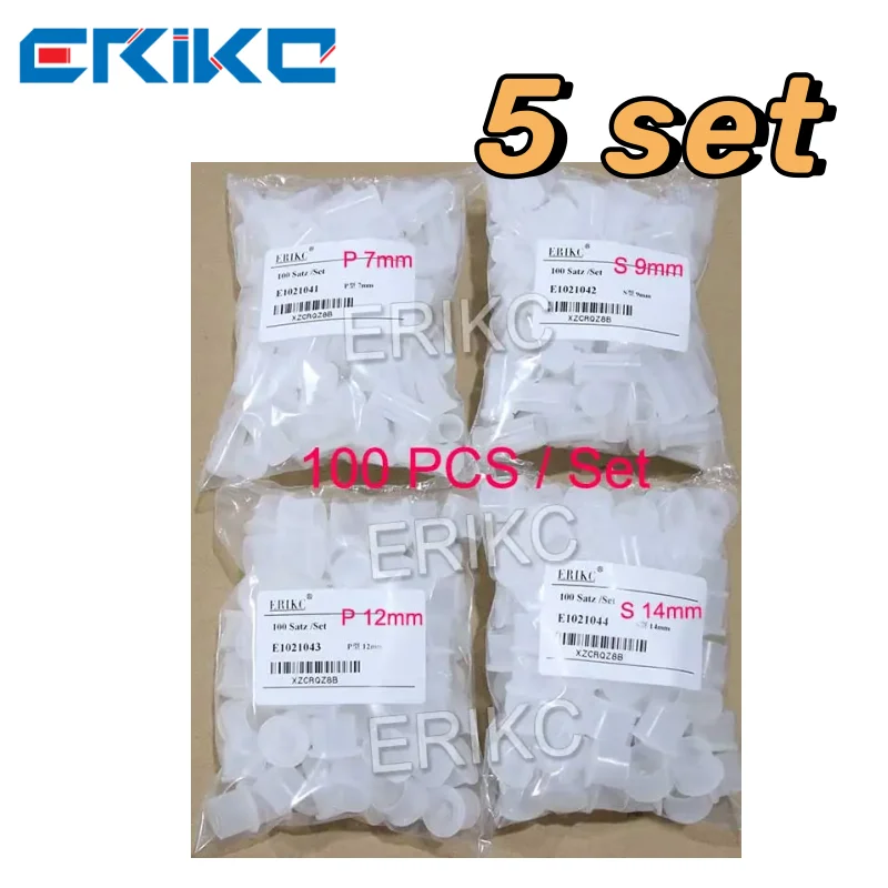 5er-Set E 1021041   7mm/9mm E 1021042   Diesel Common Rail Injektor Düse Staub Kappe FÜR BOSCH Öl Rücklauf Stecker Kunststoff MUTTER 12mm/14mm