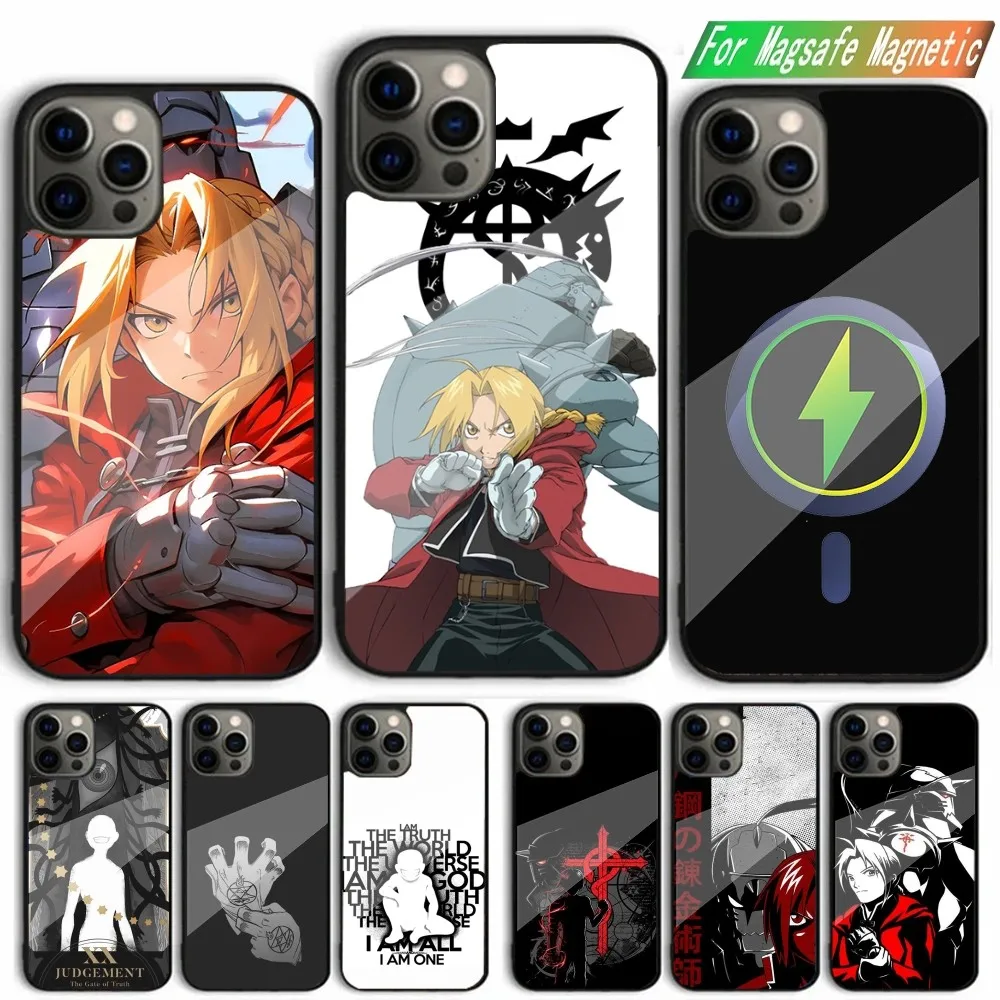 F-Fullmetal A-Alchemist Anime Phone Case For iPhone 15,14,13,12,11,Plus,Pro,Max Mini Magsafe Magnetic Wireless Charging