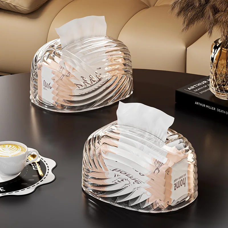 

Креативная скандинавская домашняя настольная пружинная коробка для салфеток для гостиной, журнального столика, ванной комнаты, легкая роскошная коробка для салфеток кремового цвета