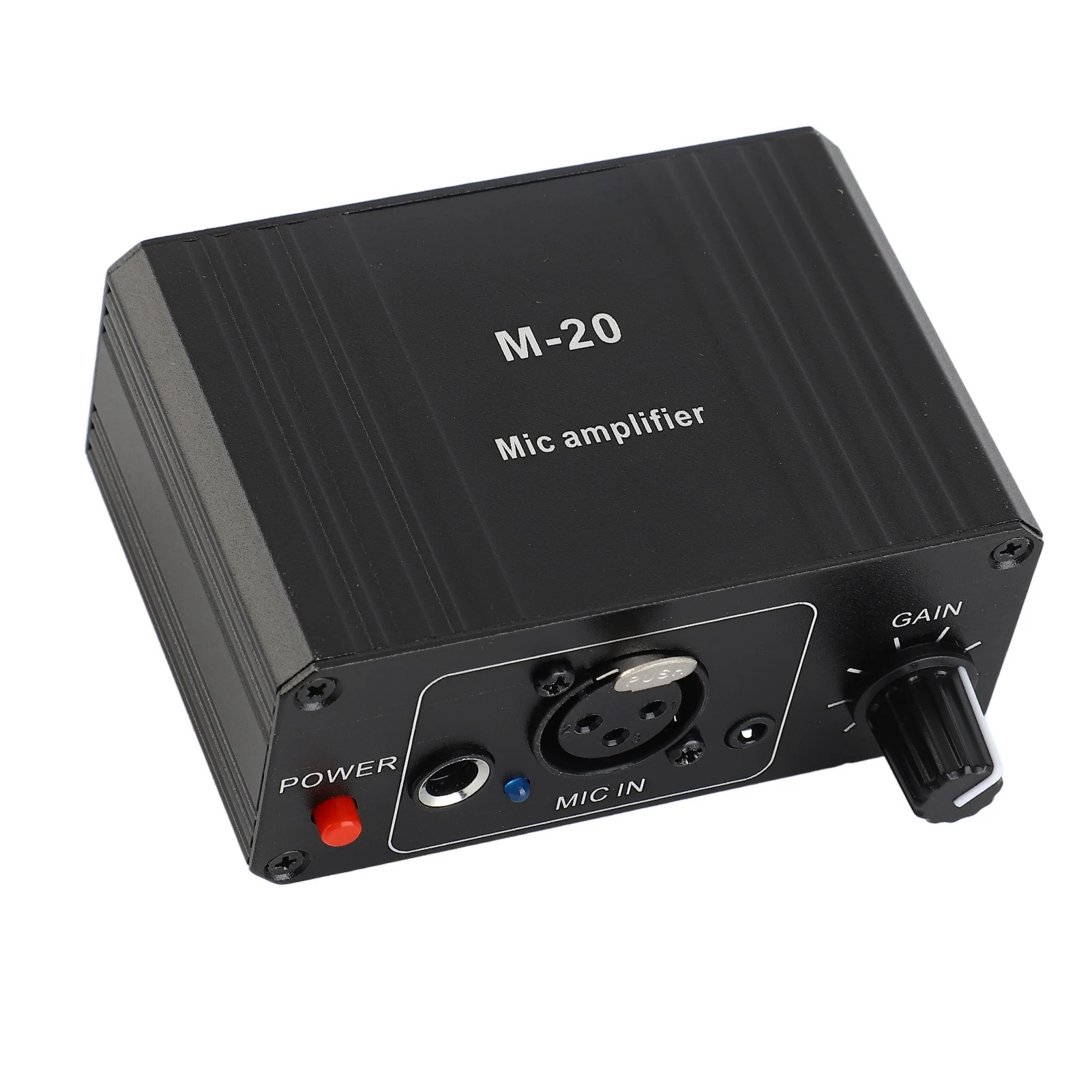 Portable Microphone Preamp High Gain 48V Phantom Power XLR Output Mic Preamplifier for Dynamic and Condenser Microphones Booster view 4