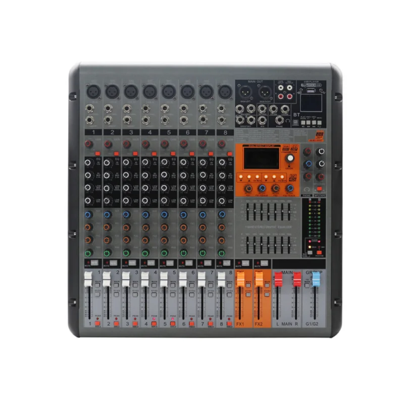 

Integrated Power Amplifier Mixer 650W Dual Channel for KTV Outdoor DJ Perform Easy Connection 15 Inch Speaker System