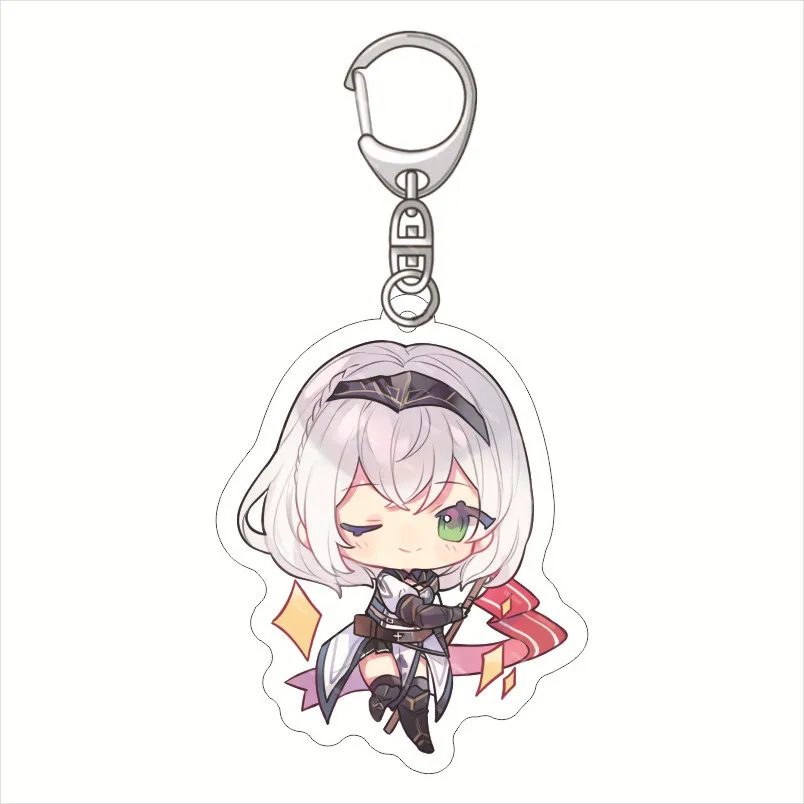 

Anime Hololive Vtuber Figures Cosplay Keychain Inugami Sakura chaveiro cambio chaveiro feminino Suisei Acrylic Key Gifts 6cm