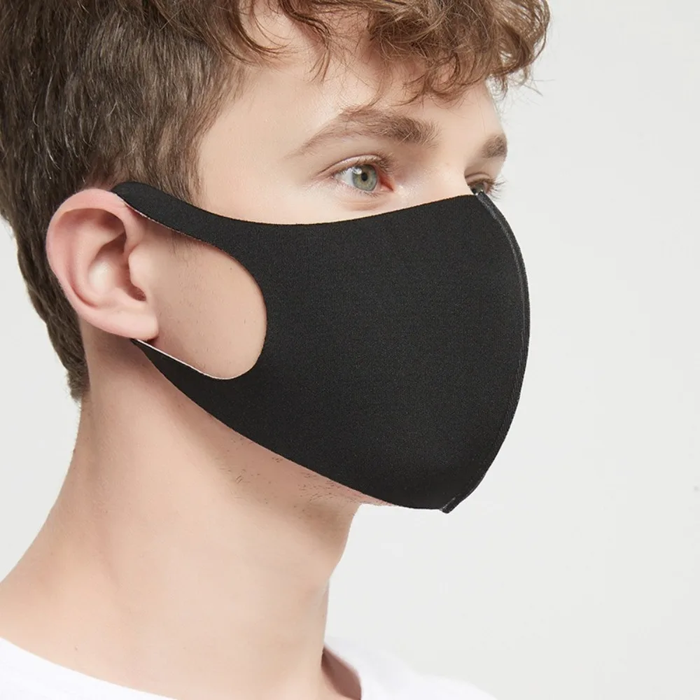 New Breathable Ice Silk Mask Anti-UV Washable Sunscreen Mask Dustproof Face Veil Four Seasons