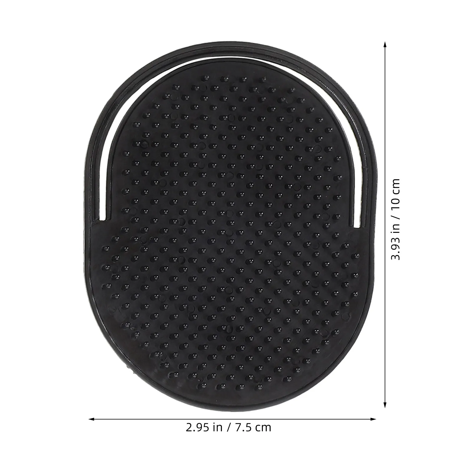 20Pcs Oval Palm Brush for Men Shampoo Massage Scalp Exfoliator Soft Hair Brush Portable Pocket Detangling Shower Tool