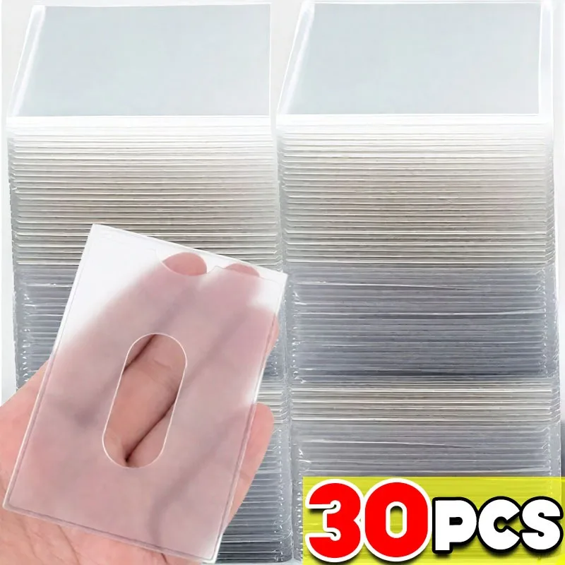 

5/30pcs 35PT Korean Kpop Card Sleeves Transparent Frosted PVC Hard Protective Film Clear Card Holder for Idol Photo Game Cards