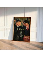1pc Vintage Abstract Art Print,Fleabag Tv Show Poster,For Living Room & Bedroom Decor,No Frame