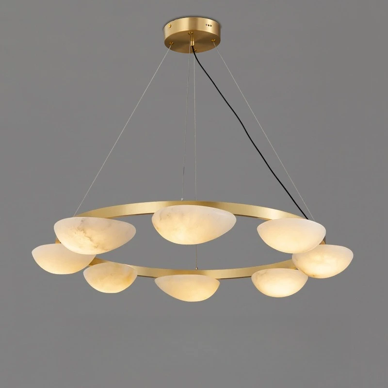 Imported marble living room chandelier duplex floor chandelier