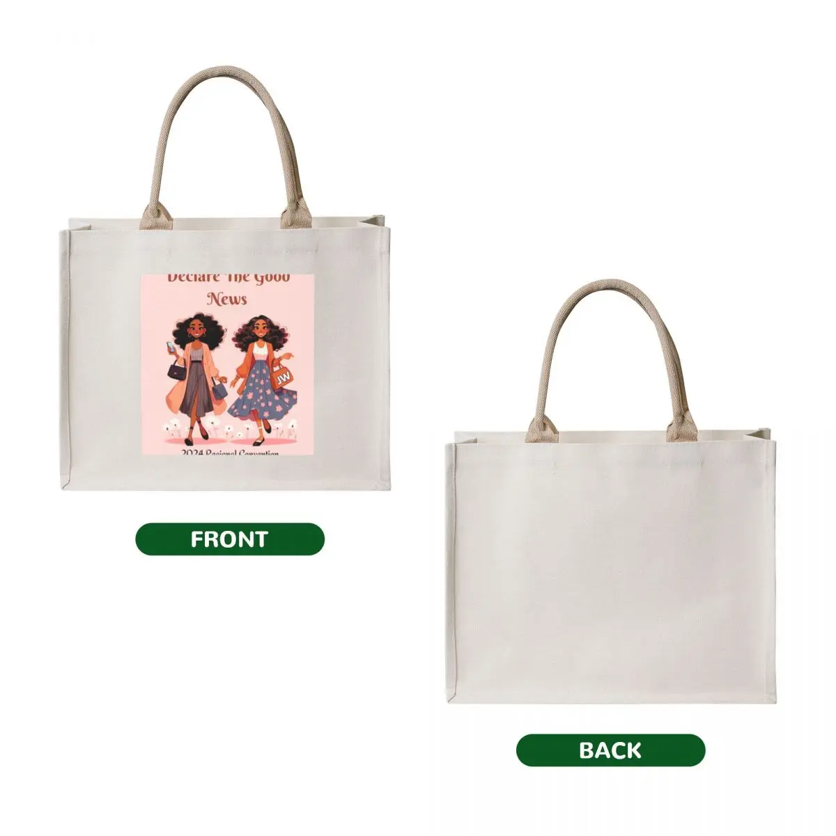 Declare the good news (sister preaching) Tote Bag ecological bags the tote bag Canvas bag for women