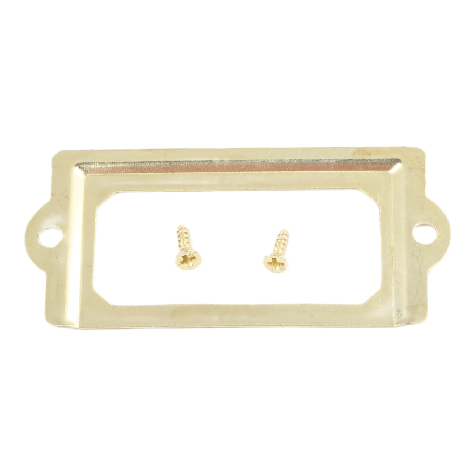 20 Pieces Drawer Label Pull Handles in Antique Brass with Frame and File Card Holders for Cabinets Cupboards and File Storage