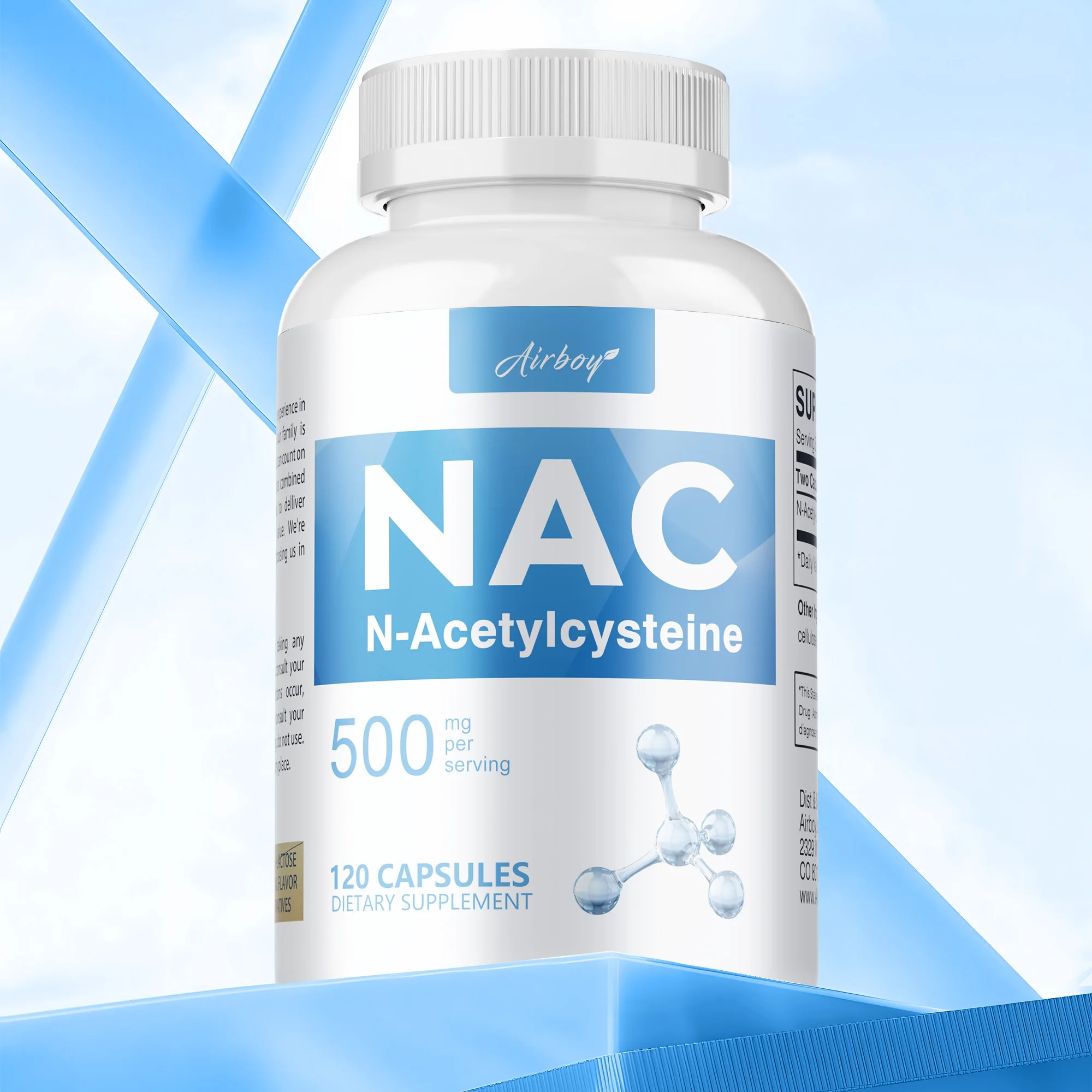 

NAC - N-Acetylcysteine - Cleansing and Detoxification, Antioxidant, Promotes Liver and Kidney Health, and Respiratory Health
