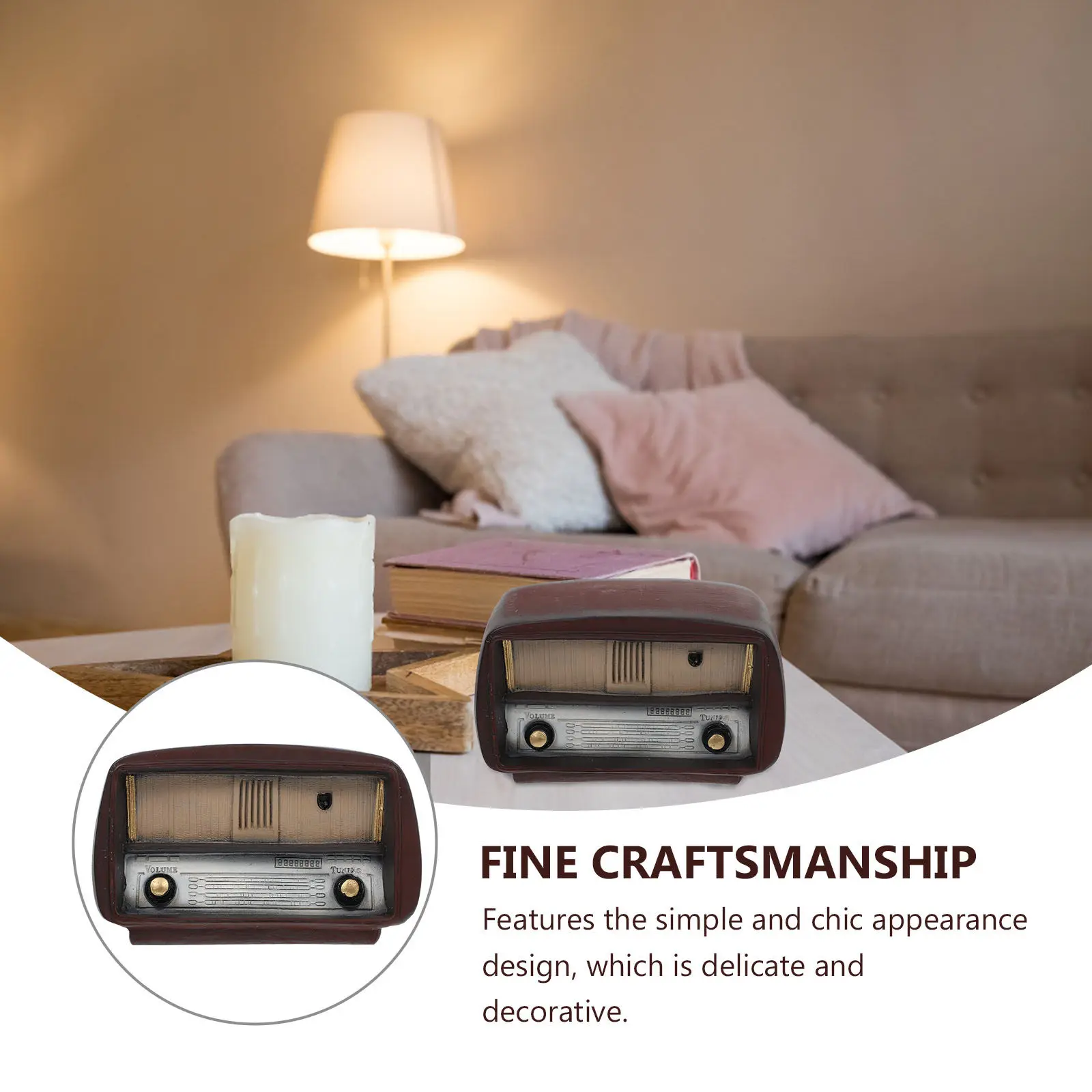 

Mini Resin Gramophone Adornment Elegant Retro Decor for Desktop Mantel Shelf Fireplace Display Home Holiday