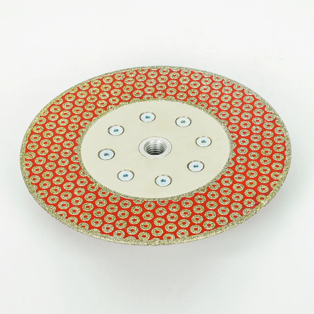 

180mm M14 Electroplated Diamond Saw Blade Cutting And Grinding Disc Both Sides For Polishing Stone Marble Granite Ceramic Tile