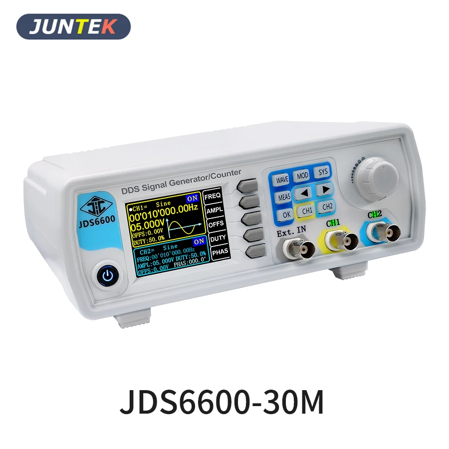 

JDS6600-30M Module Digital DDS Signal Generator Waveform Generator Pulse Signal Source 266MSa/s Frequency Meter