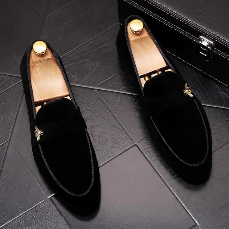 

Мужская свадебная обувь. Высококачественная дизайнерская дышащая мужская обувь. Лоферы. Туфли-бобы с вышивкой. Большие размеры 45. A9.