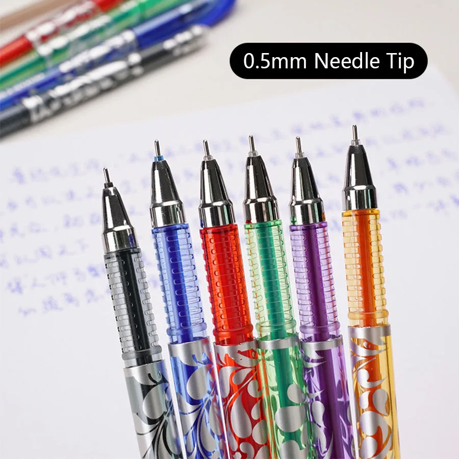 12pcs/set Black/Blue/Red Erasable Gel Pens 3 Colors Fine tip 0.5mm Smooth Writing for Office Students Stationery image 3