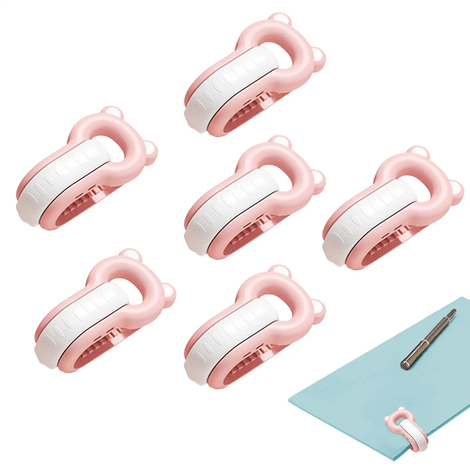 6pcs/set Bed Clips To Hold Sheets Anti-Slip Sheet Clips Cartoon Bear Bed Sheet Holder Bed Holding Non-slip Mattress Sheet Buckle