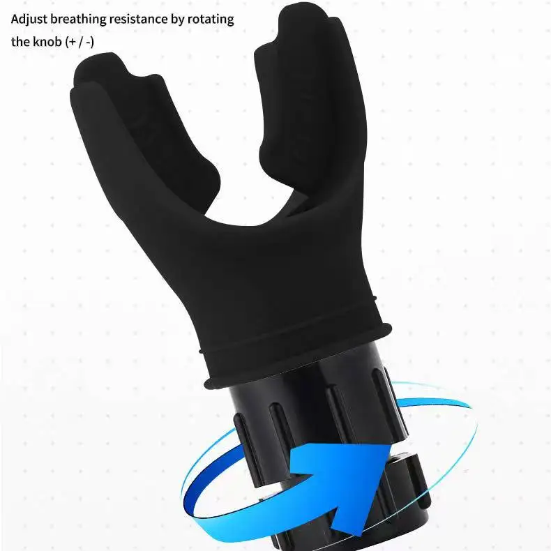 Adjustable Multi‑Resistance Breathing Exerciser, Portable Lung Trainer for Enhancing Lung Capacity for Sports & Rehabilitation