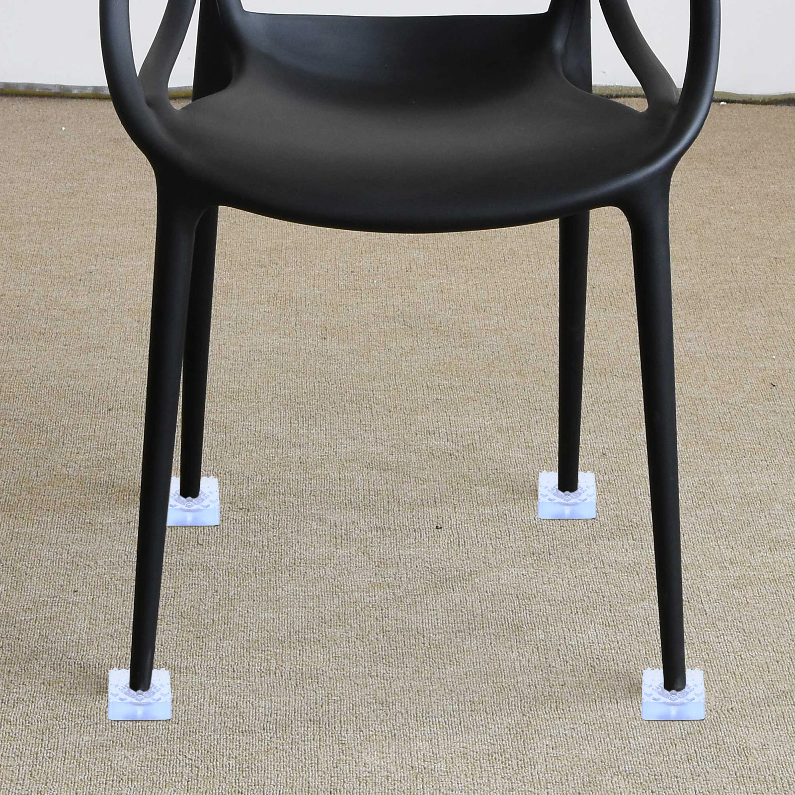 

8pcs Furniture Feet Pads Legs Pads Non-slip Washer Base 30mm Square Self-adhesive Anti-moisture Durable Home Use
