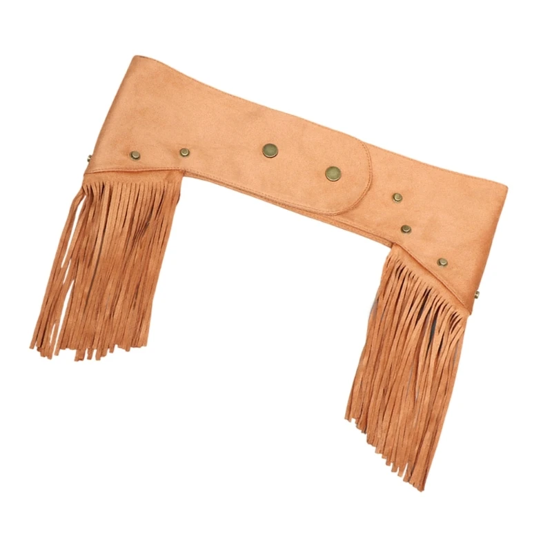 Hot Girl Belt Cowgirl Punk Taille Belt Grunge Fringe voor Music Festival Drop shipping