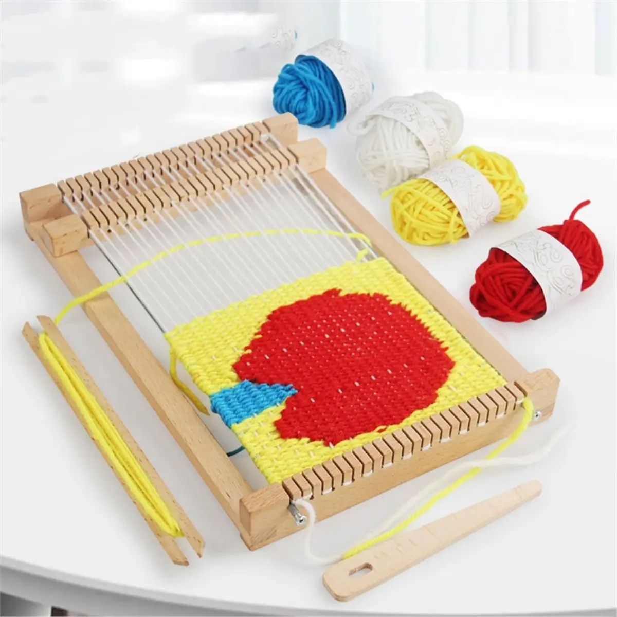 update. Weaving Loom Kit, Child Multi-Craft Handcraft Weaving Set Wooden Weaving Loom for Adult, DIY Handcraft & Beginners