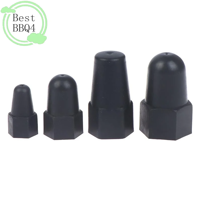 BBQ4 10PCS Lengthen Nut Cap Hexagonal Nut M6 M8 M10 M12PE Plastic Nut Protection Caps Hex Screw Protective Sleeve