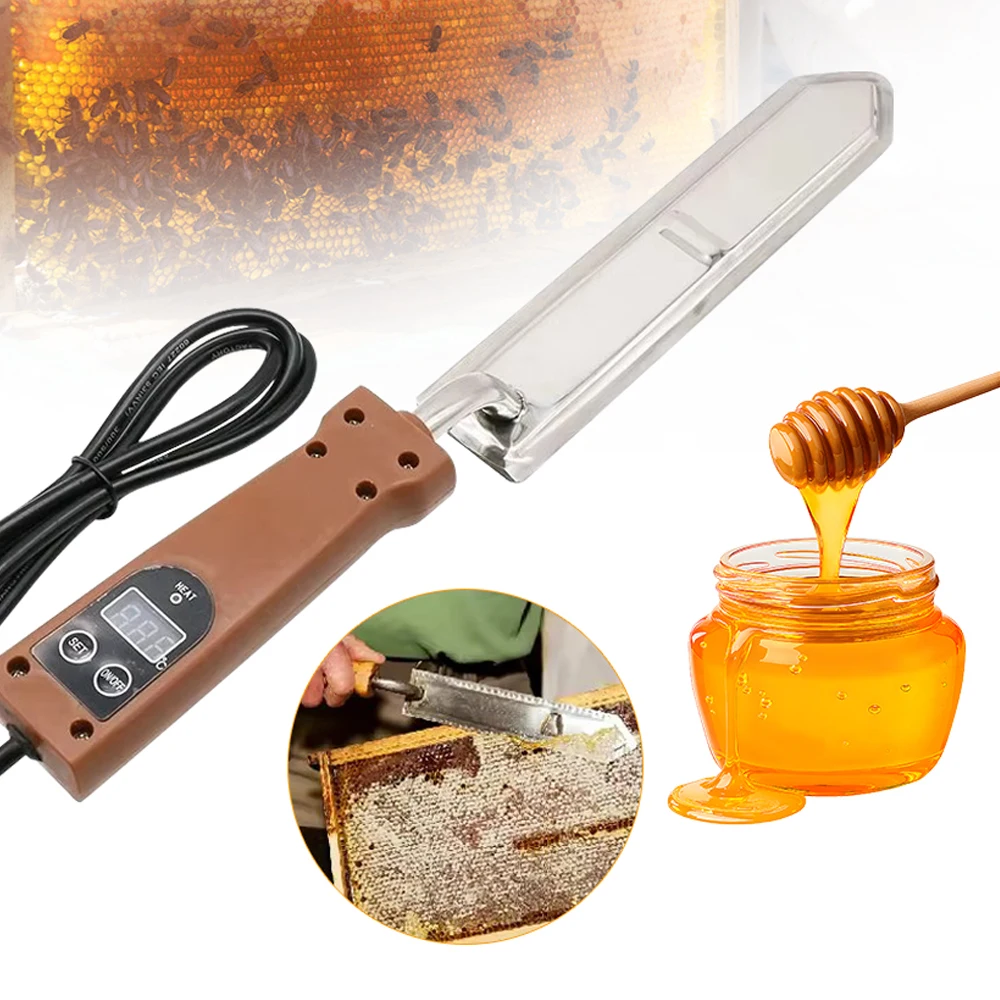 Electric Honey Uncapping Knife Temperature Control Switch Honey Extractor Equipmentfor Beekeeper Honey Collection Cutter Tools