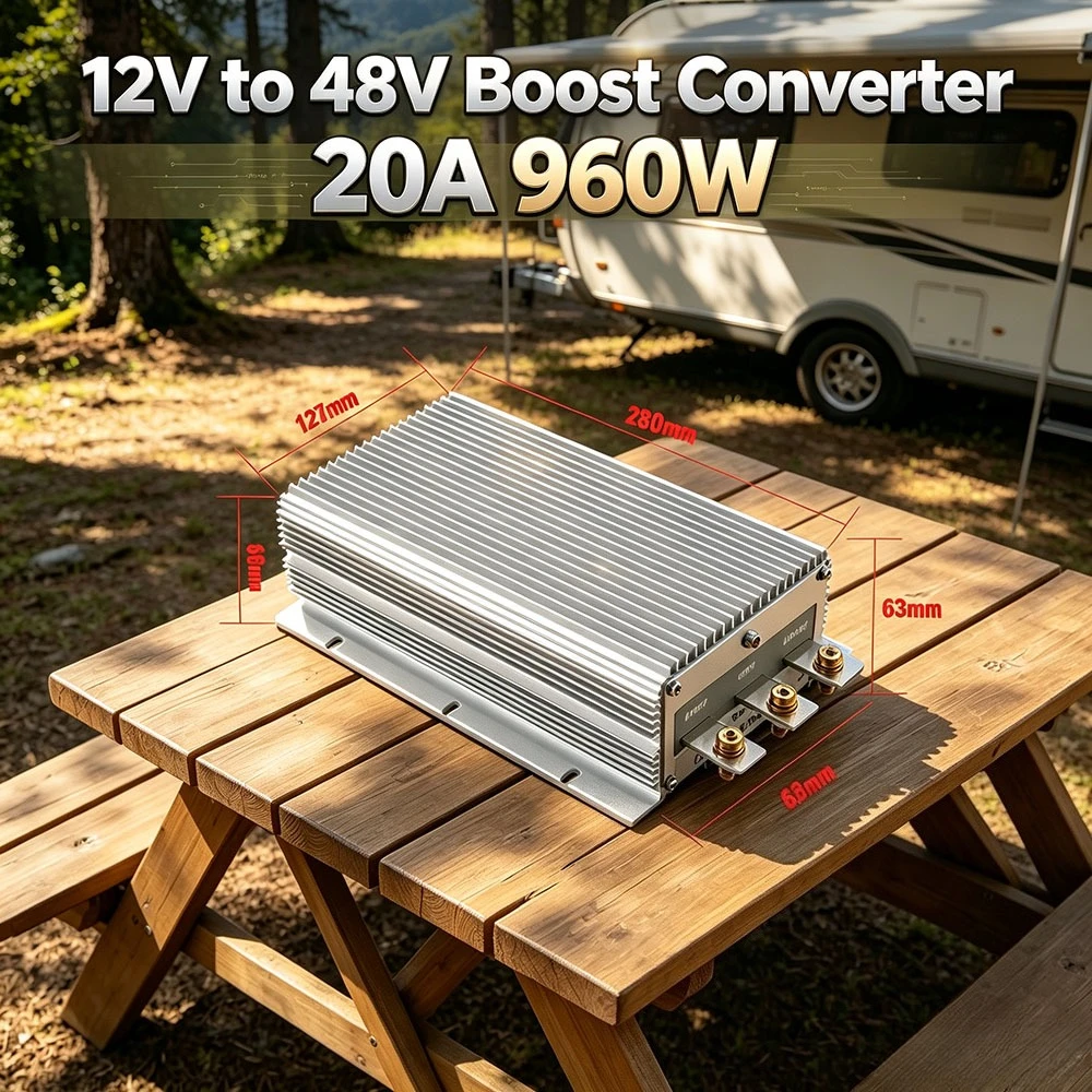 DC/DC 12V to 48V Boost Converter 20A 960W Step Up Voltage Regulator Module Car Power Supply Voltage Transformer good