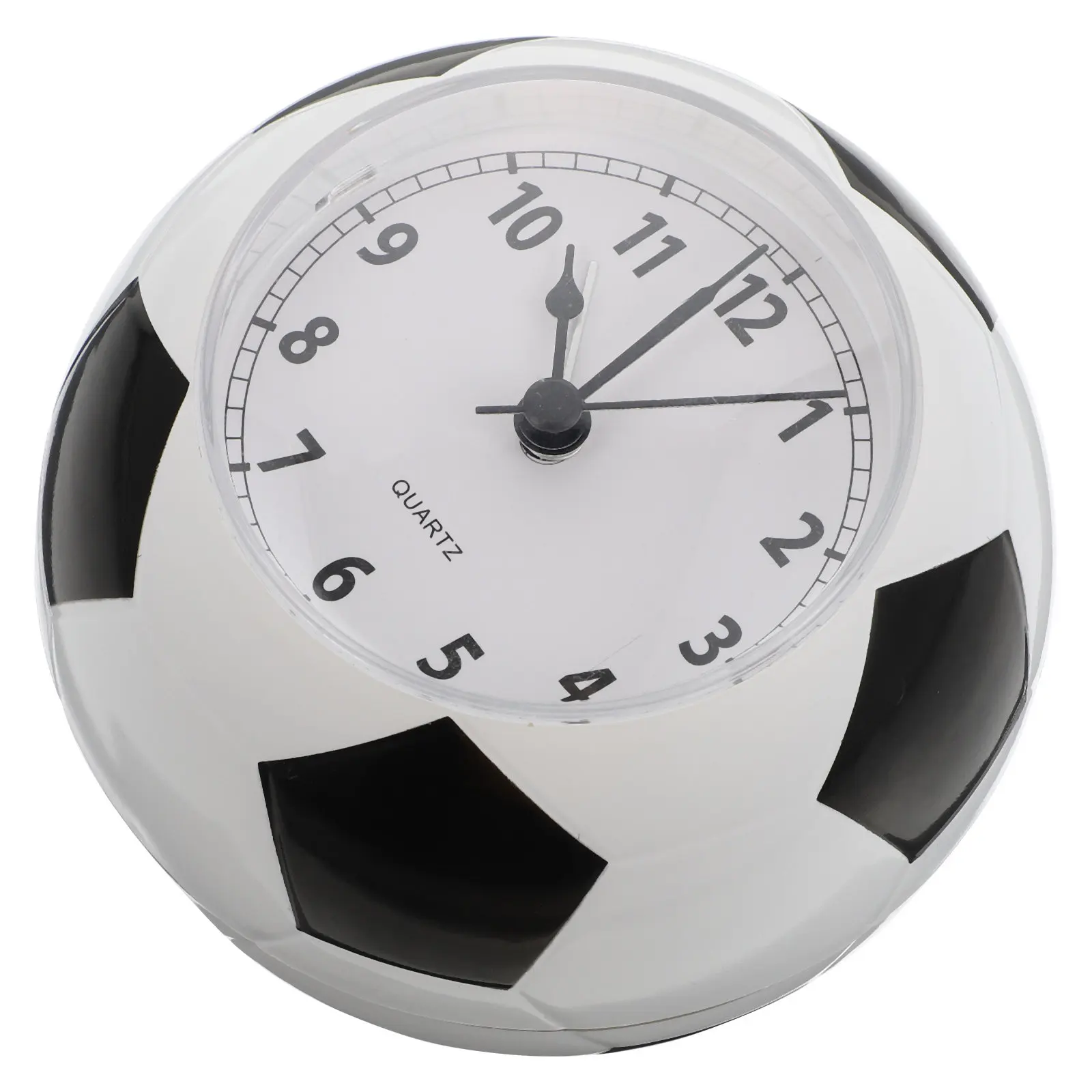 Football Ring Bell Clock – Silent Plastic Table Clock with Night Light, Desk Decor & Gift