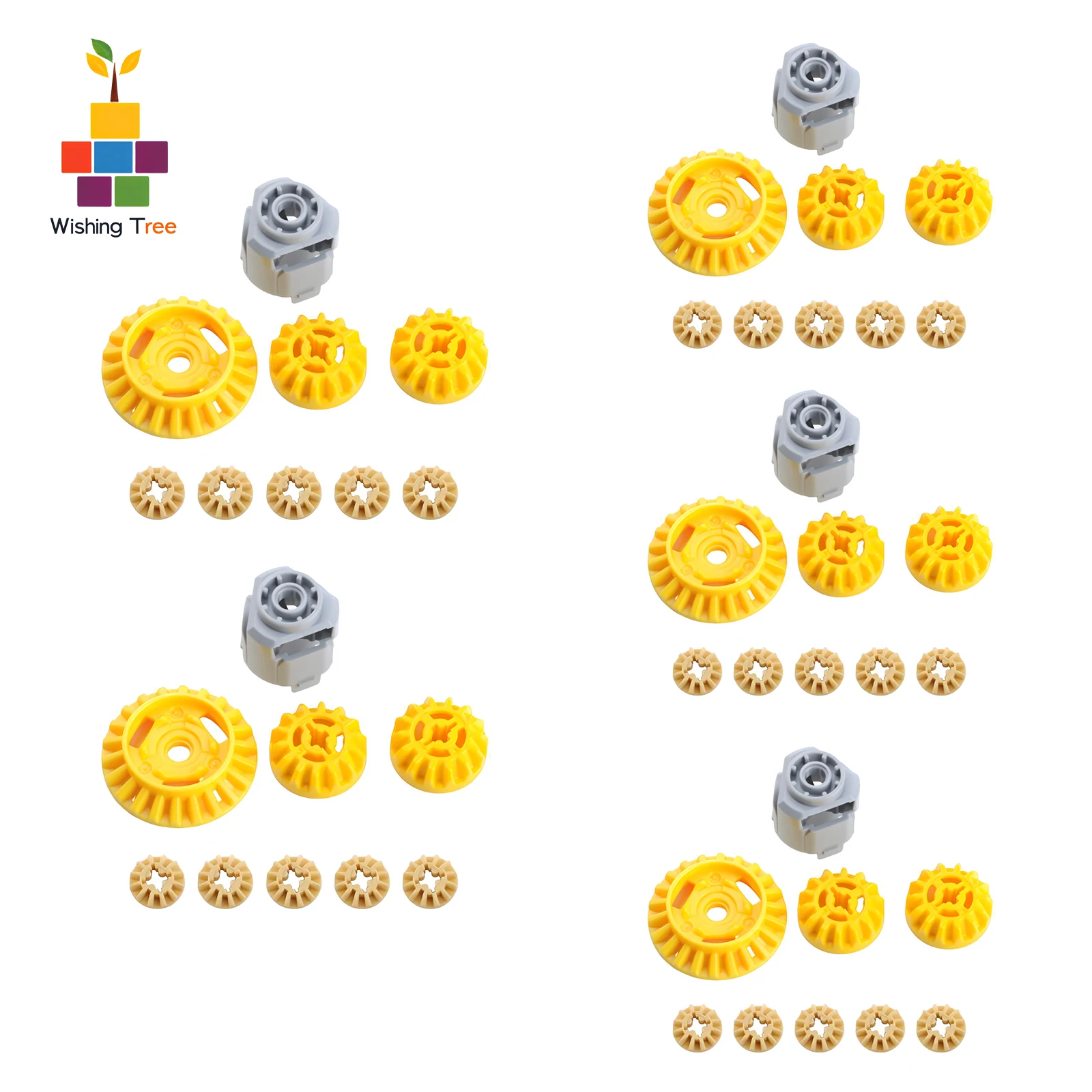 Compatible Differential Gears Set for MOC Car Robot Building Blocks - High Precision and Durable Parts for Engineering Enthusias