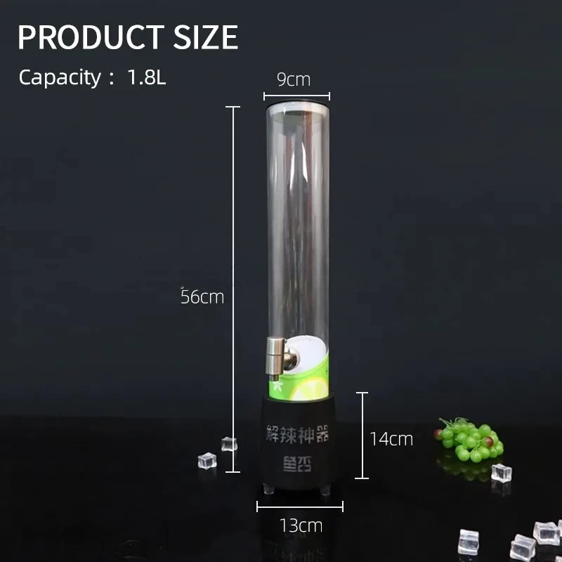 مطعم بار نادي الطرف 1.8 لتر/60 أوقية صمام ثنائي باعث للضوء مشروع برج البيرة المشروبات عصير المشروبات موزع البيرة #5