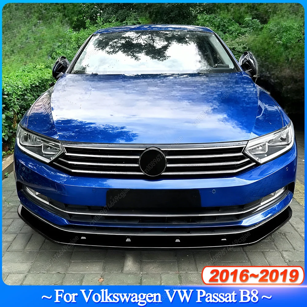 

MAXTON Style For Volkswagen Passat B8 2016-2019 European Version Car Front Bumper Lip Spoiler Splitter Diffuser BodyKits Tuning