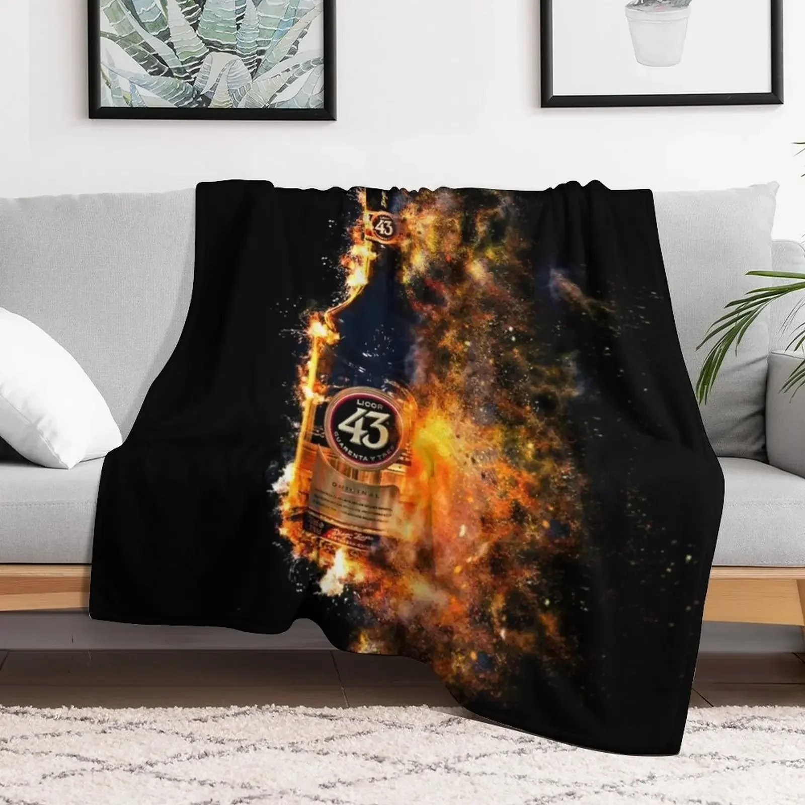 Licor 43 on fire (quarante i tre) Throw Blanket Thins blankets ands Sofa Quilt Multi-Purpose Blankets