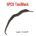 5pcs tan black