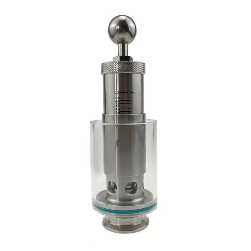 304 Stainless Steel Quick Fit Water Seal Breathing Exhaust Valve For Beer Fermentation Tank Glass Cover