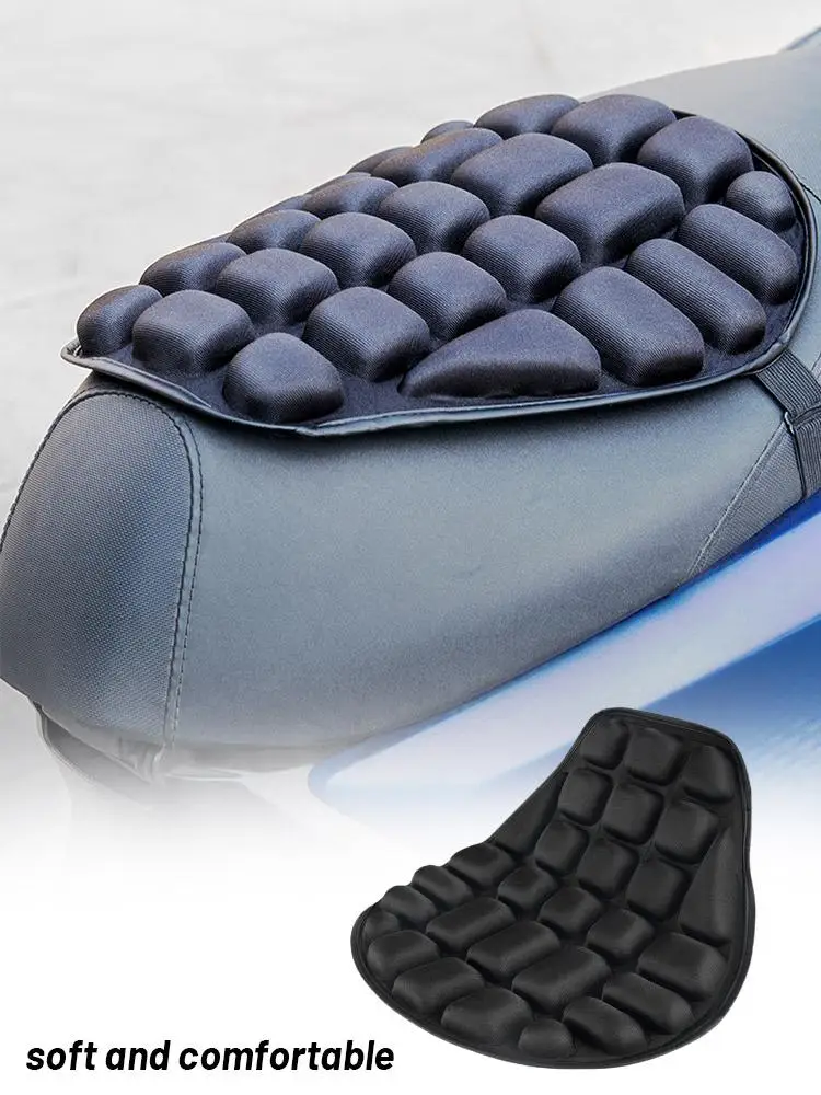 AliExpress NONE HOT SALE Motorcycle Seat Cushion Black Foam Soft Comfortable Breathable Seat Covers Mats Motorcycles Electric Bike