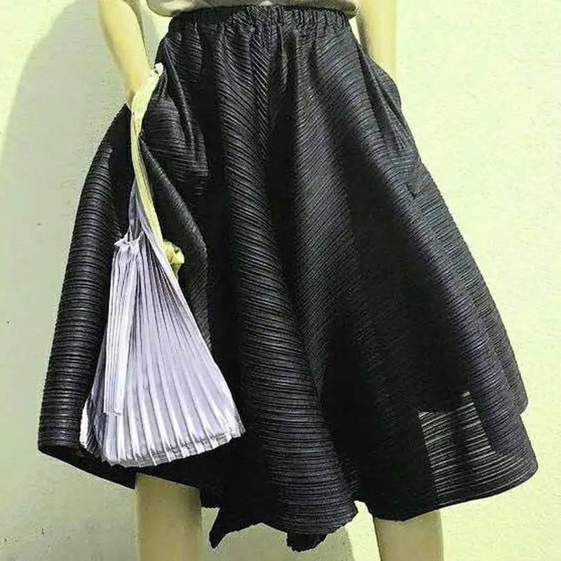 Summer pants women's pleated wide-leg pants loose pleated pants comfortable casual South East  pleated high waist niche